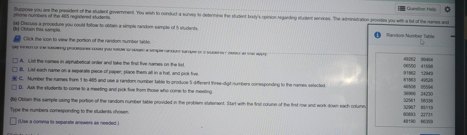 Solved Question Help Suppose You Are The President Of The | Chegg.com