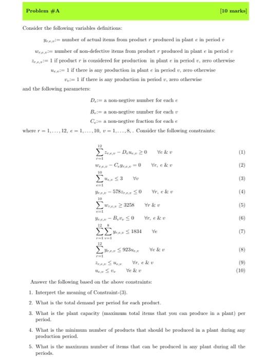 Solved Consider the following variables definitions: wr,e,v= | Chegg.com