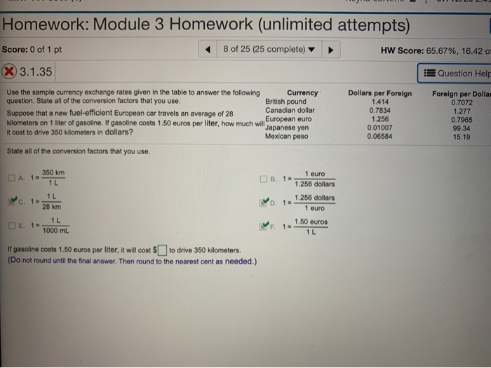Solved Homework: Module 3 Homework (unlimited attempts) | Chegg.com