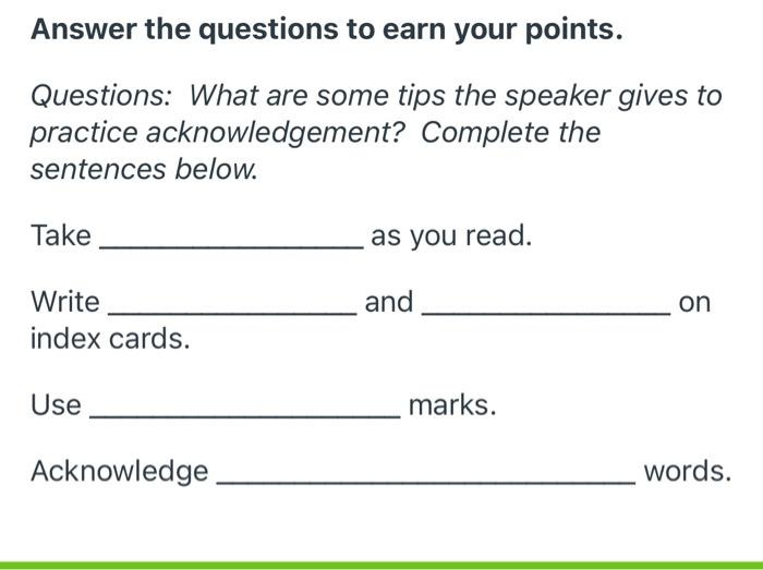 Answer the questions to earn your points. Questions: | Chegg.com