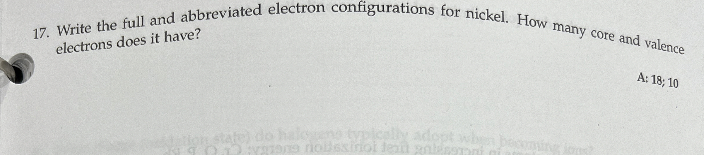 Solved Write the full and abbreviated electron | Chegg.com