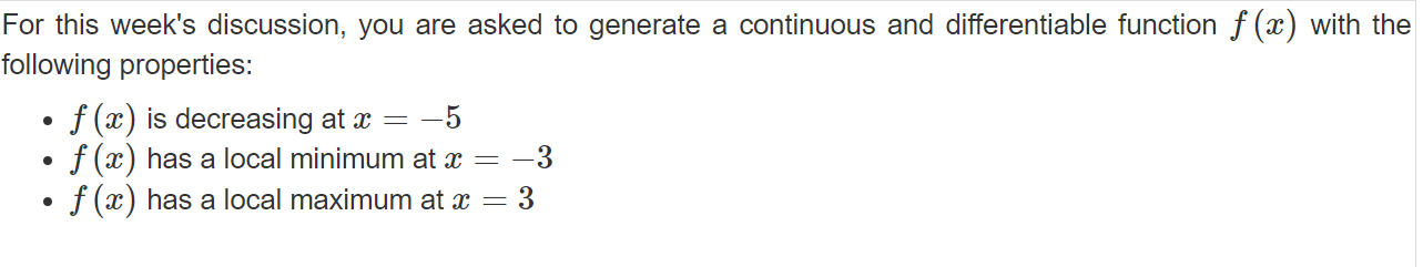 Solved For this week's discussion, you are asked to generate | Chegg.com