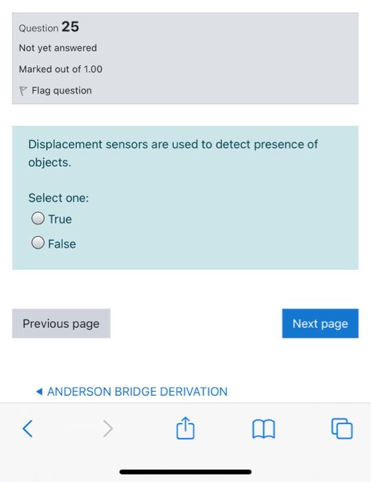 Solved Question 25 Not yet answered Marked out of 1.00 P | Chegg.com