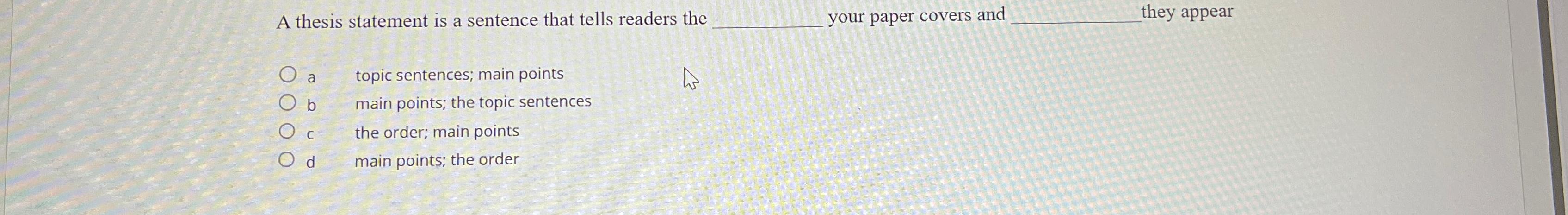 writing introductions thesis sentence k12reader answers