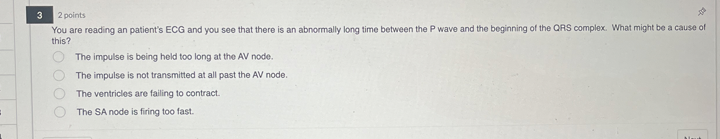 Solved 3 2 ﻿pointsyou Are Reading An Patient's Ecg And You 