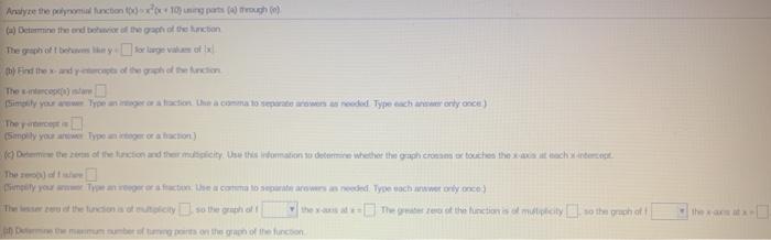 Solved Polynomial Functions And Their Graphs F X X 2 X 1 Chegg Com