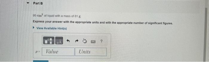 what measurement is the quantity of mass per unit volume 2 points