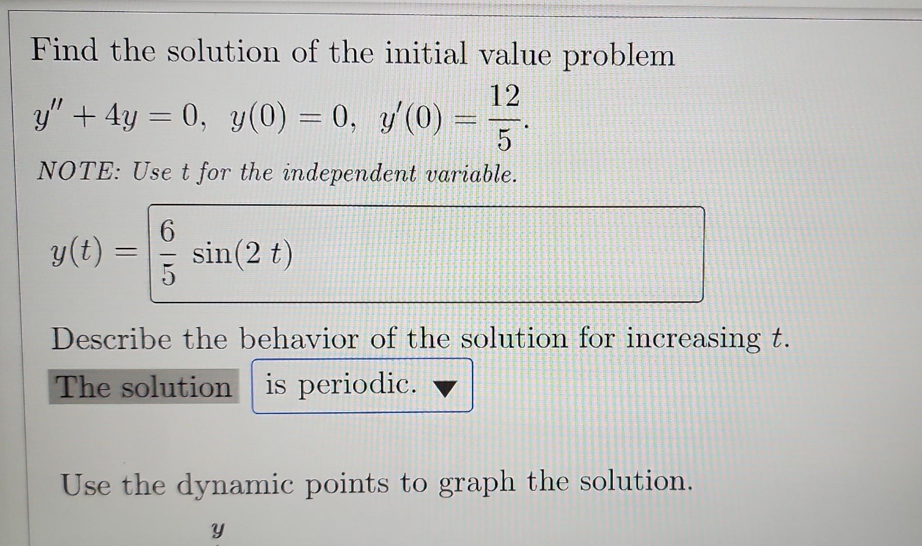 Solved Find the solution of the initial value problem | Chegg.com