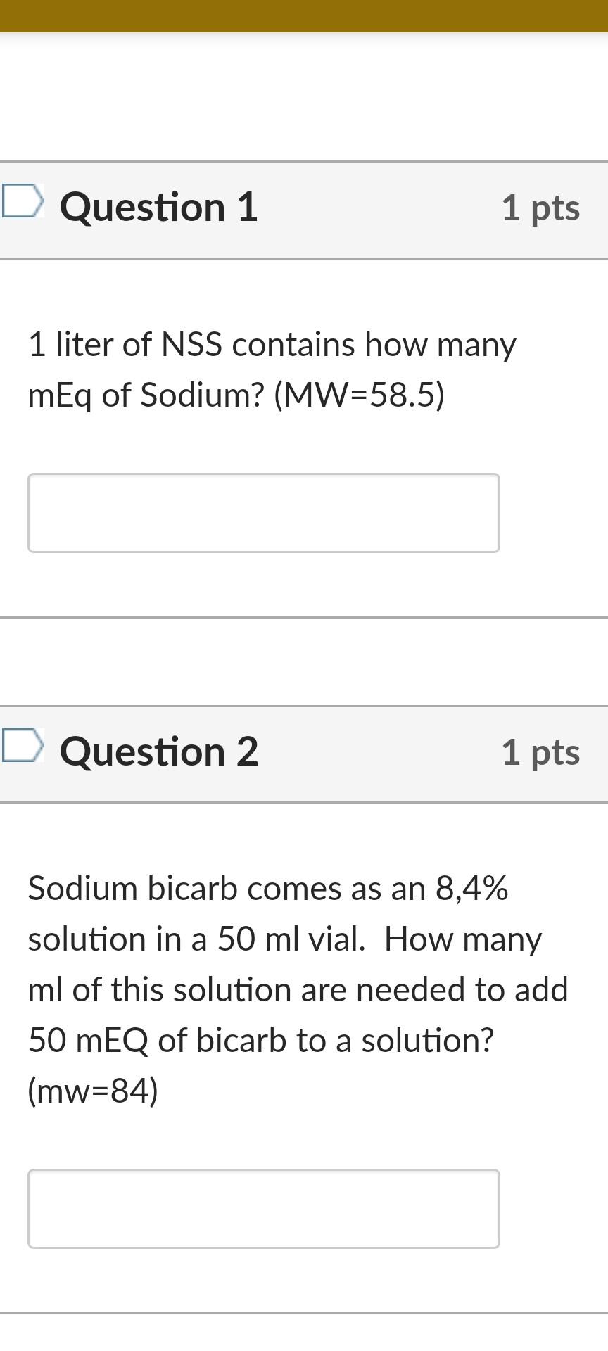 Solved 1 liter of NSS contains how many mEq of Sodium?