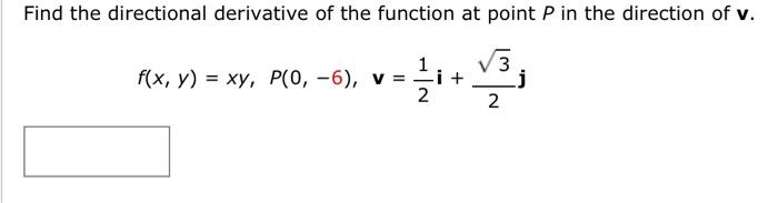 Solved Find The Directional Derivative Of The Function At