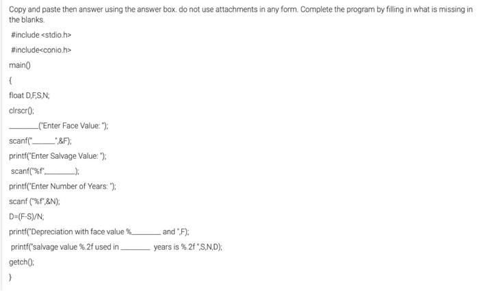 Solved Copy and paste then answer using the answer box do | Chegg.com