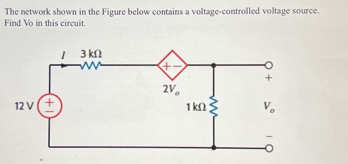 Solved The network shown in the Figure below contains a | Chegg.com
