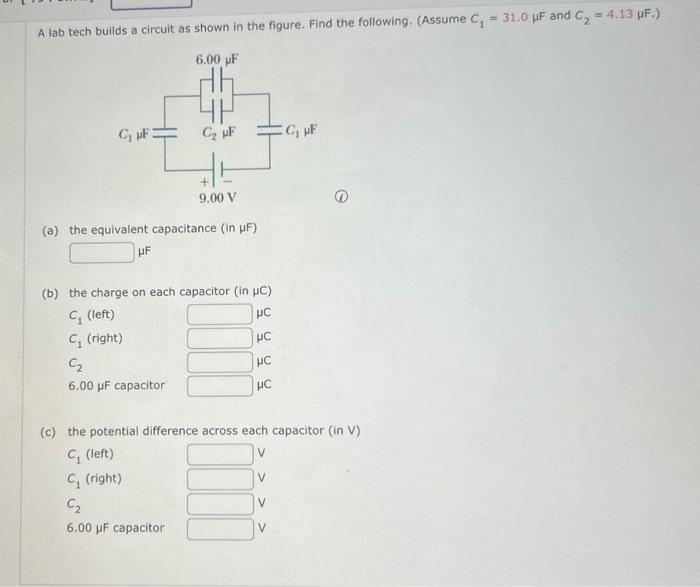Solved A lab tech builds a circuit as shown in the figure. | Chegg.com