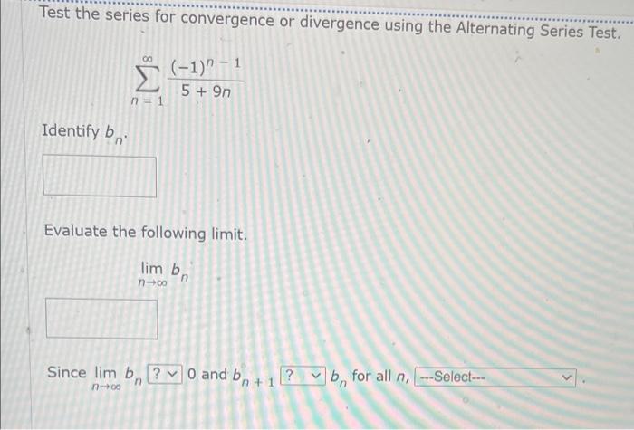 Solved Test the series for convergence or divergence using | Chegg.com