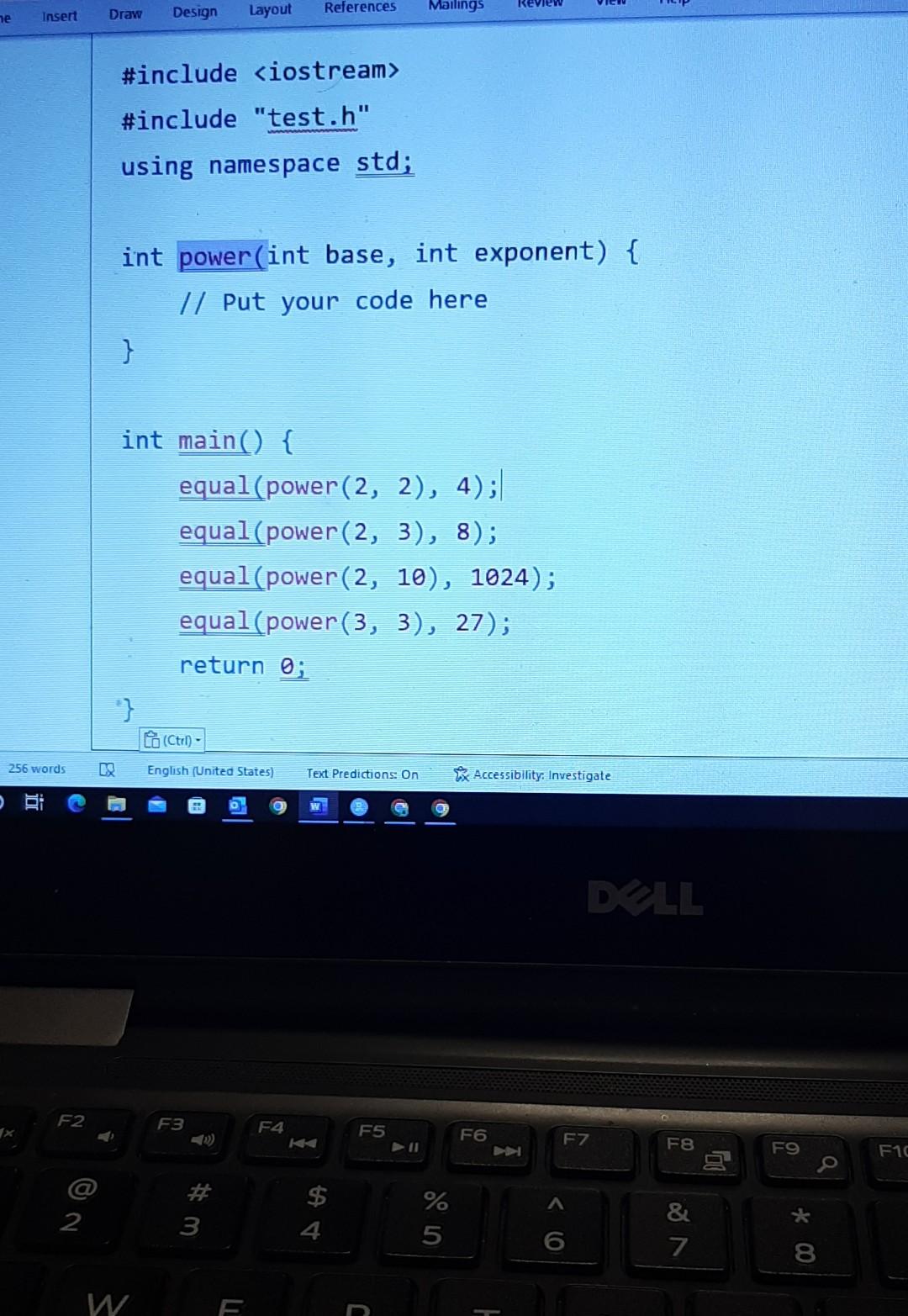 Solved Write the recursive function int power(int base, int | Chegg.com