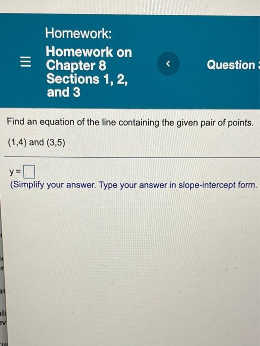 Solved Homework: Homework on Chapter 8 Sections 1, 2, and 3 | Chegg.com