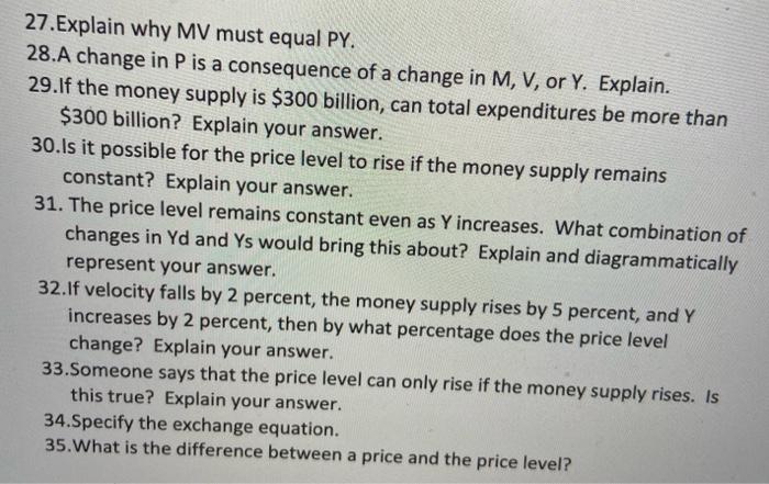 Solved 19.Prove that a decline in the price level will shift | Chegg.com