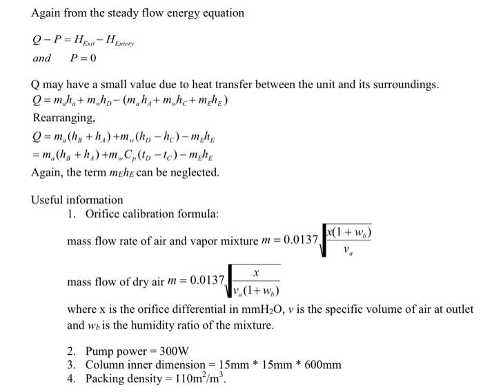 Solved 1) 2) Plot the wet bulb and outlet temperature | Chegg.com