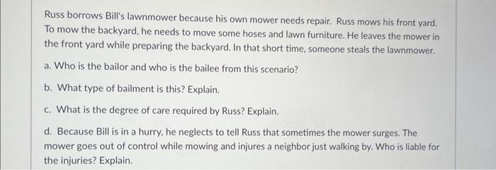 Russ lawn mower discount repair