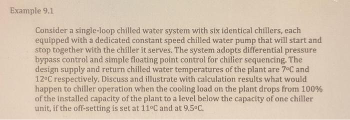Solved Consider a single-loop chilled water system with six | Chegg.com