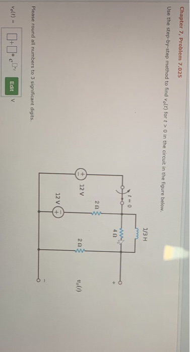 Solved Chapter 7, Problem 7.025 Use the step-by-step method | Chegg.com
