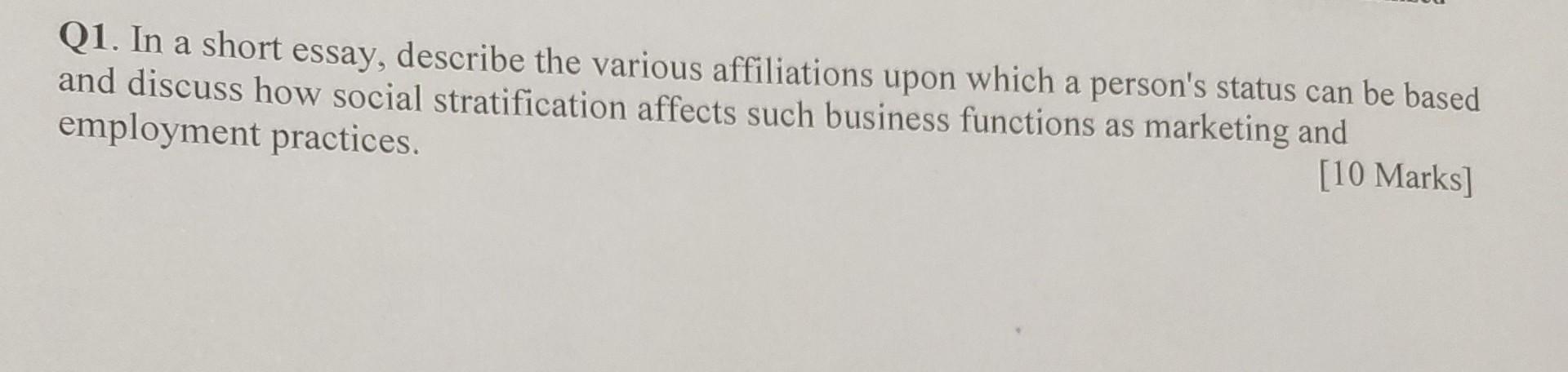 what is a q1 essay