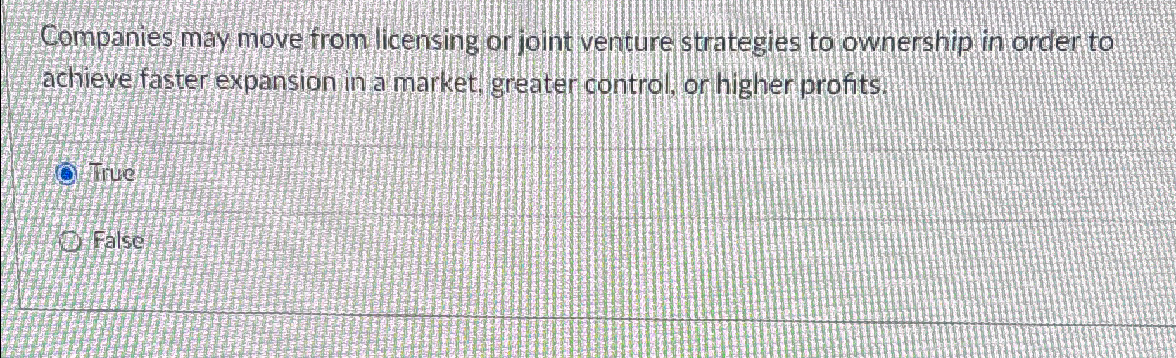 Solved Companies May Move From Licensing Or Joint Venture | Chegg.com