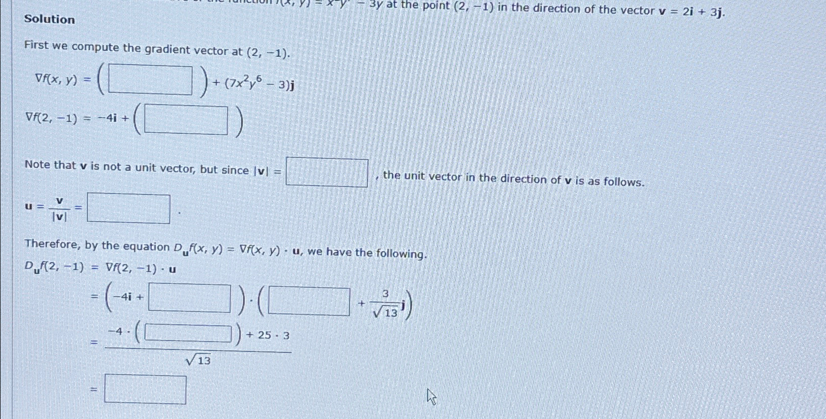 Solved SolutionFirst we compute the gradient vector at | Chegg.com
