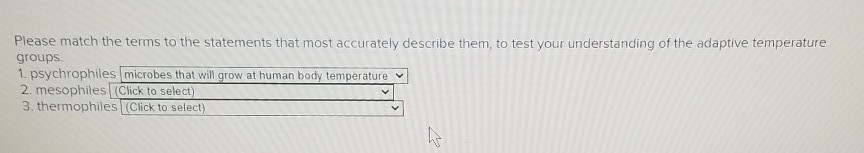 Solved Please match the terms to the statements that most | Chegg.com