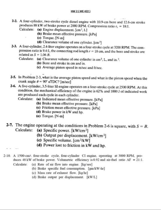 Solved 21- The following is an C.I engine a) diesel engine