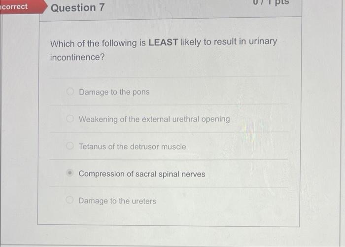 Solved which of the following is least likely to result in | Chegg.com