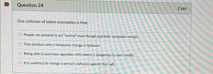 Solved Question 40 2 pts Which of the following is NOT a | Chegg.com