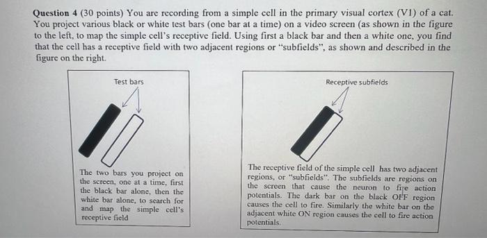 Solved Question 4 ( 30 points) You are recording from a | Chegg.com