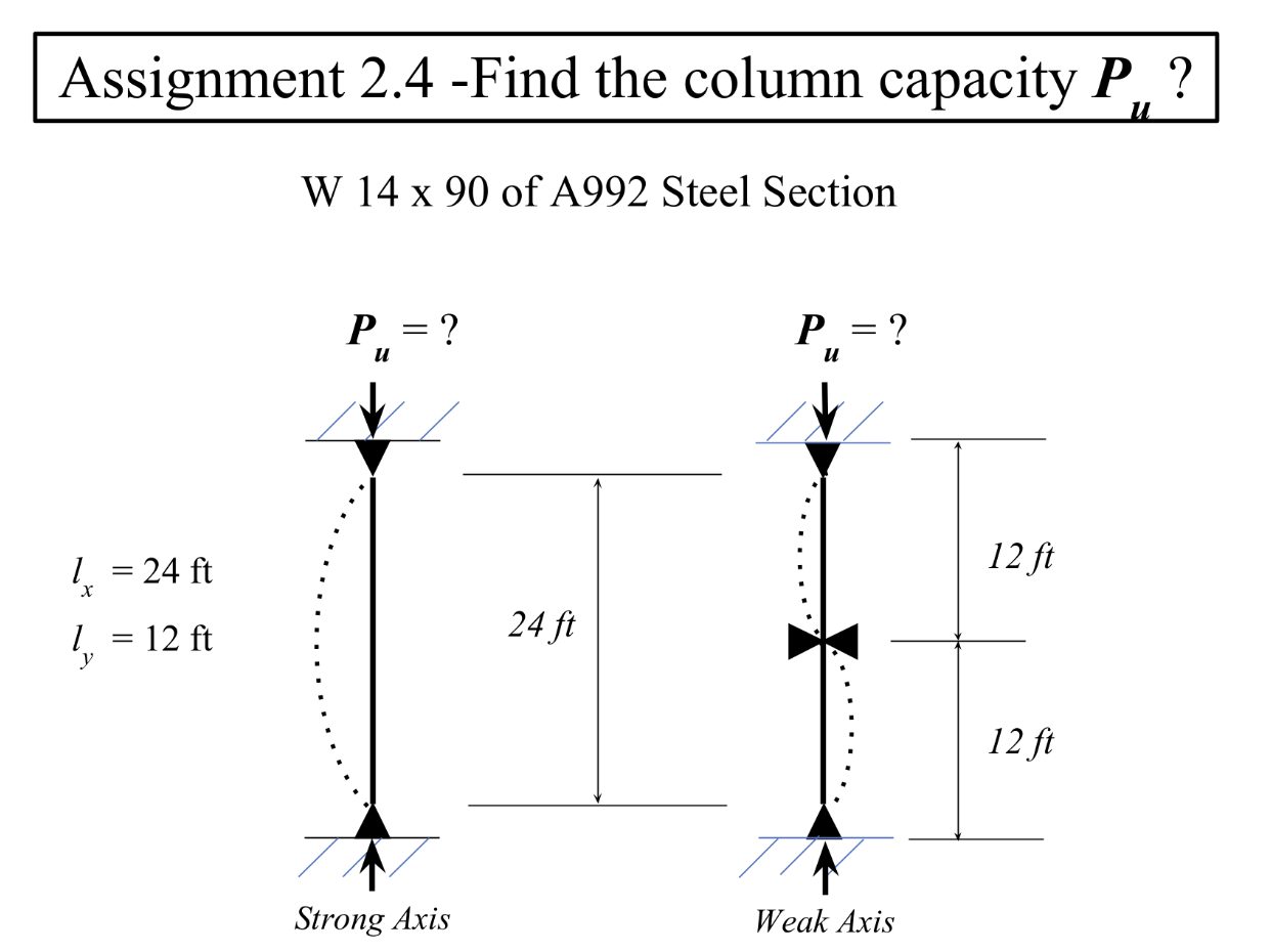Column Capacity Solved Assignment 2.4 -Find the column capacity | Chegg.com