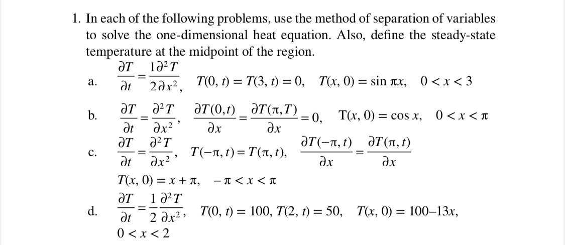Solved In each of the following problems, use the method of | Chegg.com