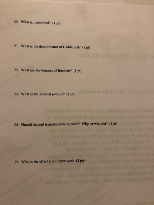 Solved Questions #16 through #26 refer to the following: Dr. | Chegg.com