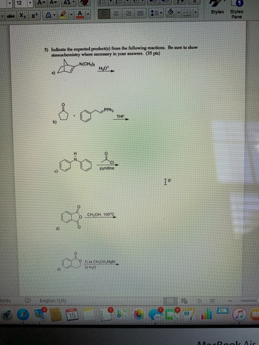 Solved 12 A A A2 Membeli Le X X A La E Styles Styles Chegg Com