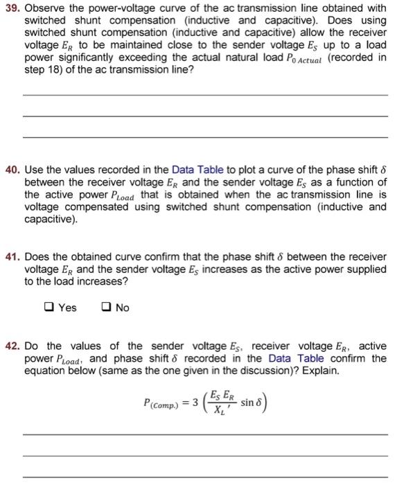 Solved 19. Is using a single switched shunt inductor