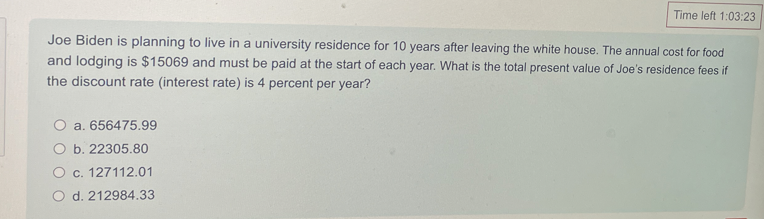 Solved Joe Biden is planning to live in a university