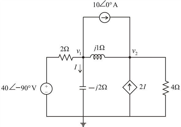 Solved: Solve for the current I in the circuit of Fig. 10.64 us ...