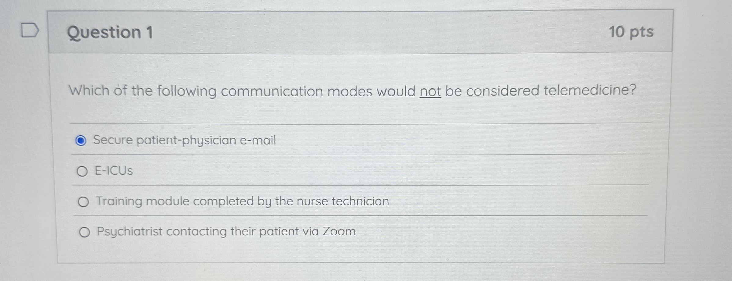 Solved Question 1Which of the following communication modes | Chegg.com