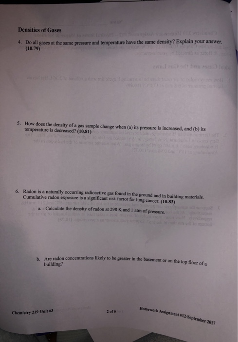 Solved Name TUTTI Chemistry 219 Homework Assignment 12 Chegg