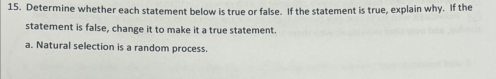 Solved Determine whether each statement below is true or | Chegg.com