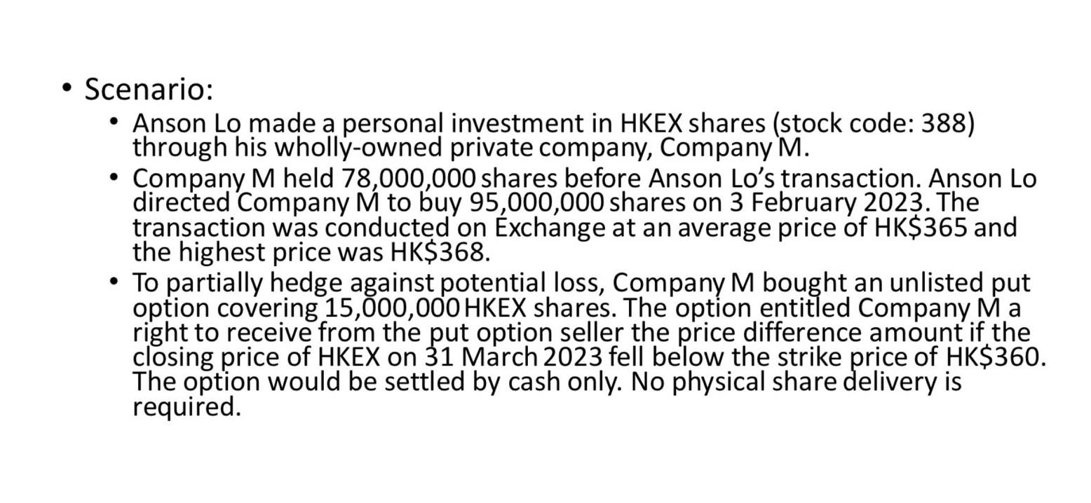 Solved Scenario Anson Lo made a personal investment in