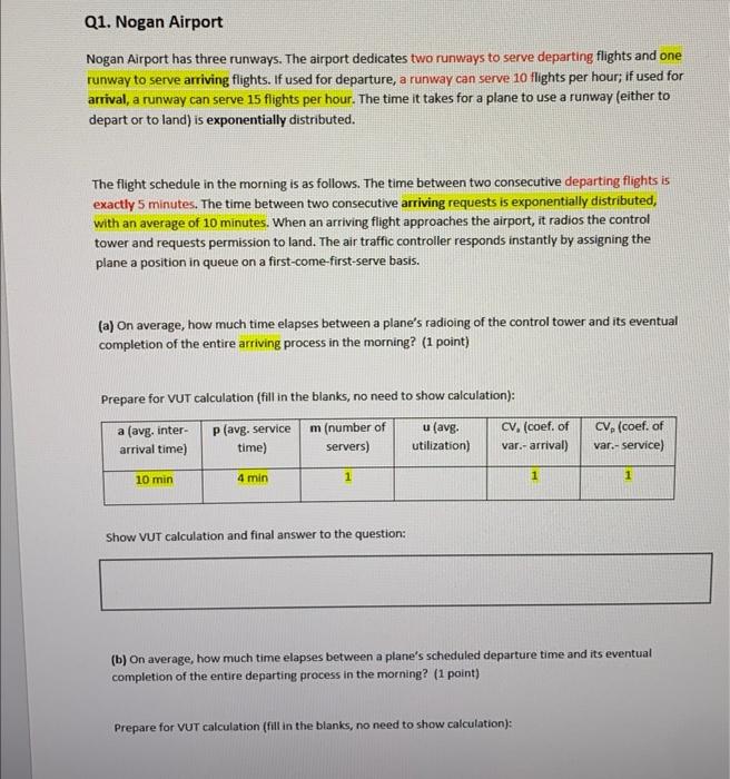 Solved The flight schedule in the morning is as follows. The | Chegg.com