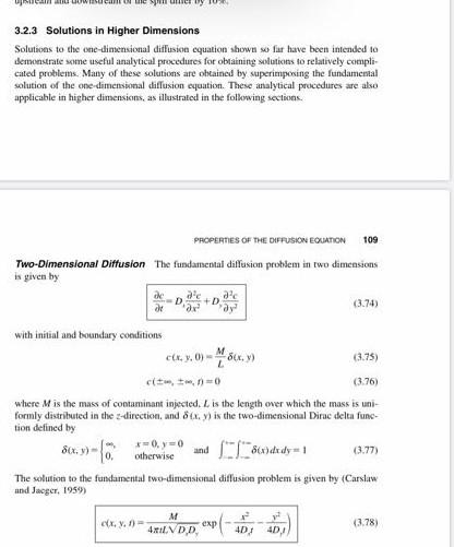 Solved 3.2.3 Solutions in Higher Dimensions Solutions to the | Chegg.com