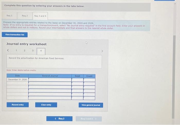 Solved Prepare the journal entry for American Food Services | Chegg.com