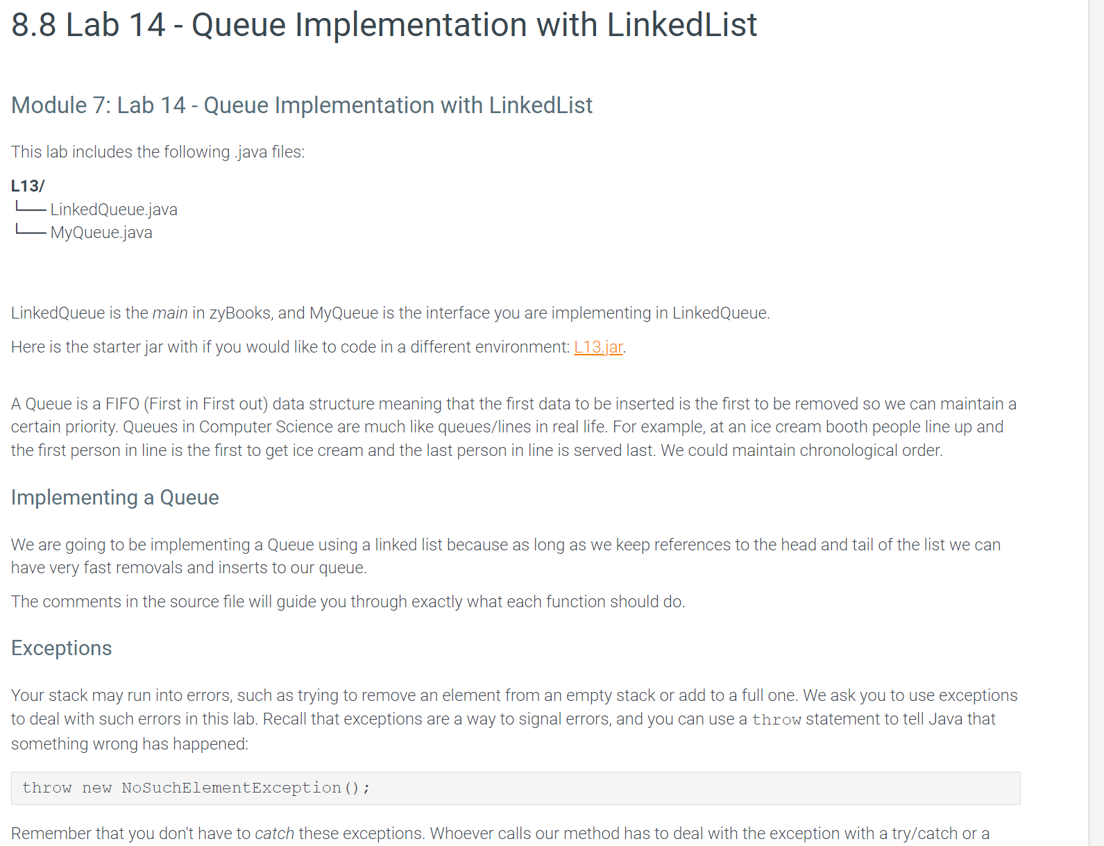 Solved import java.util.*;public class LinkedQueue | Chegg.com image.