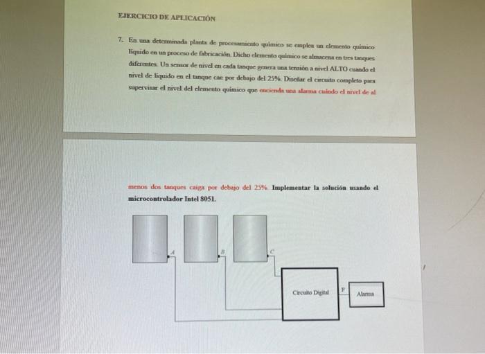 7. Ero una detcrminude placts de pevernaniciso quimica se emplea un elemento quimico ISpaudo en un proceno de fabricacisin. D