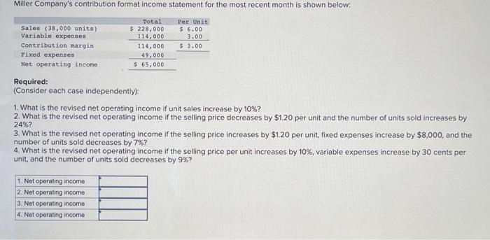 Solved Required: (Consider each case independently): 1. What | Chegg.com